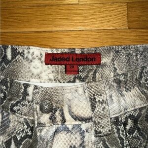 Jaded London Sample Snake Print Trousers